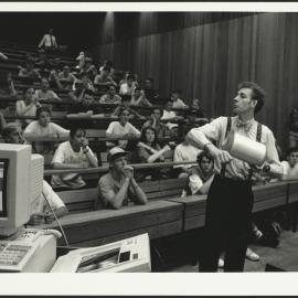 Students Attending a Lecture in a Lecture Theatre