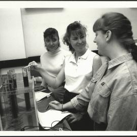 Health Sciences Students in Laboratory with Chemical Equipment