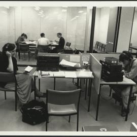 Students Are Working in Different Parts of the Sydney Conservatorium of Music Library