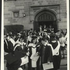 New Arts Graduates Outside Great Hall Holding Their Testamur
