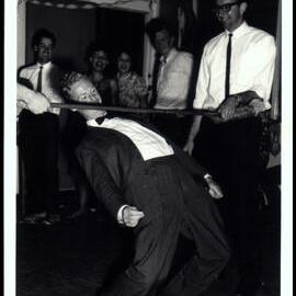 Derek Anderson doing the Limbo at the Botany III Party