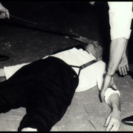 Spinny doing the Limbo at the Botany III Party