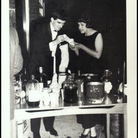 George Miklos and Elysse Craddock at the Botany III Middle Evil Party