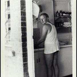 Roger Sheen after a Spill in Botany Laboratory