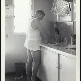 Roger Sheen after a Spill in Botany Laboratory