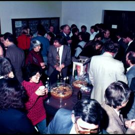 Drinks in the Botany Foyer for Professor John Thomson's Retirement Dinner