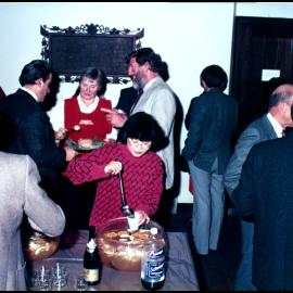 Drinks in the Botany Foyer for Professor John Thomson's Retirement Dinner