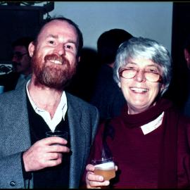 Keith Williams and Val Morris at John Thomson's Farewell Dinner