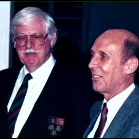 Geoff Grigg and Peter Valder at John Thomson's Farewell Dinner