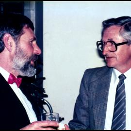 Chris Gillies and Bob MacIntosh at John Thomson's Farewell Dinner