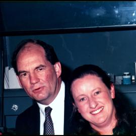 Michael and Robyn Overall at John Thomson's Farewell Dinner