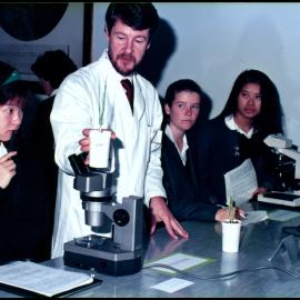 Peter McGee Demonstrating on Schools Day