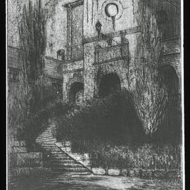 Sketch of Entrance to Badham Building