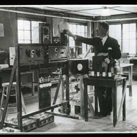 Man Using Engineering Equipment