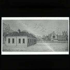 Drawing of the Original Medical School