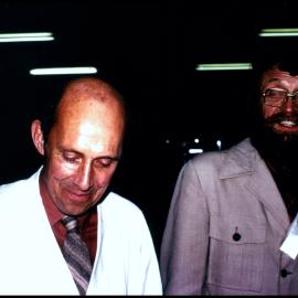 Peter Valder and Roger Carolin in the Joseph Banks Lab
