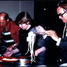 Serving Dinner in the Joseph Banks Lab