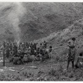 Group Gathered on Mountainside