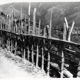Wooden Fence on Mountainside