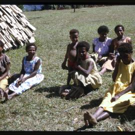 Group of Women and Children Sitting