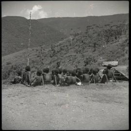 Group Seated, Viewed from Behind
