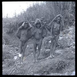 Three Women With Net Bags