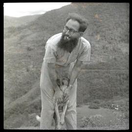 Father Willem, with Dog