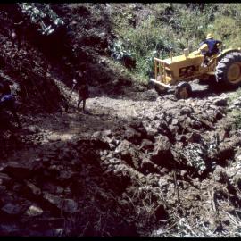 Tractor Clearing Mudslide