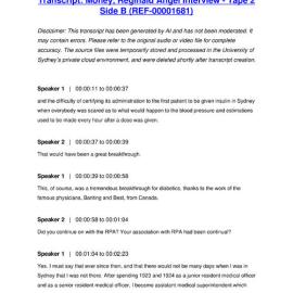 Money, Reginald Angel Interview - Tape 2 Side B - Transcript