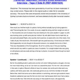 Makinson, Richard Elliss Bodenham Interview - Tape 2 Side B - Transcript