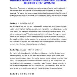 Sandford-Morgan, Elma Linton Interview - Tape 2 Side B - Transcript