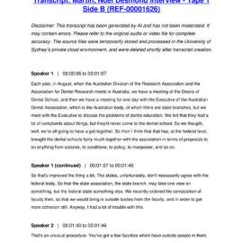 Martin, Noel Desmond Interview - Tape 1 Side B - Transcript