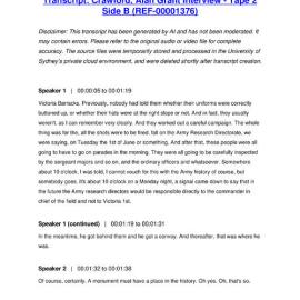 Crawford, Alan Grant Interview - Tape 2 Side B - Transcript