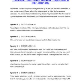 Todd, Girvan Interview - Tape 2 Side B - Transcript