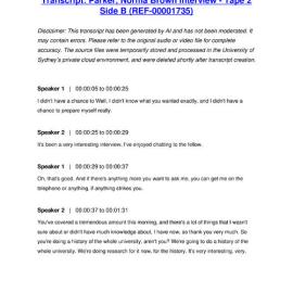 Parker, Norma Brown Interview - Tape 2 Side B - Transcript