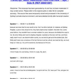 Nash, Gwendolyn Ruth Interview - Tape 1 Side B - Transcript