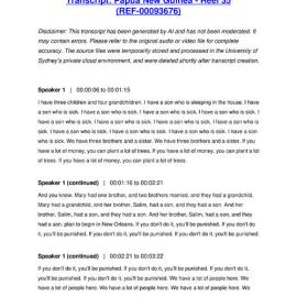 Papua New Guinea - Reel 35 - Transcript