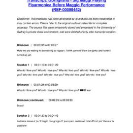 Gorfigliano - Sig Maggi Playing Fisarmonica Before Maggio Performance - Transcript