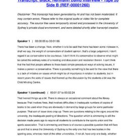 Black, Hermann David Interview - Tape 20 Side B - Transcript