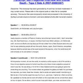 Bert Flugelman Interview with Louise Dauth - Tape 2 Side A - Transcript