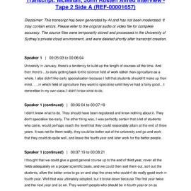 McMillan, John Rusten Alfred Interview - Tape 2 Side A - Transcript