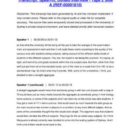 Spearritt, Donald Interview - Tape 2 Side A - Transcript