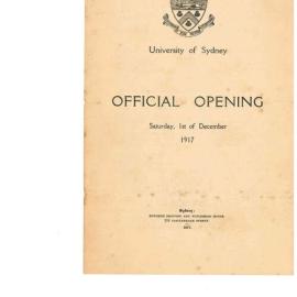 Official Opening of Wesley College