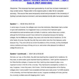 Spann, Richard Neville Interview - Tape 2 Side B - Transcript