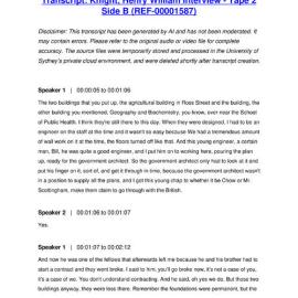 Knight, Henry William Interview - Tape 2 Side B - Transcript