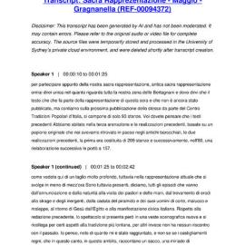 Sacra Rapprezentazione - Maggio - Gragnanella - Transcript