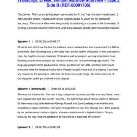 O’Neil, William Matthew Interview - Tape 2 Side B - Transcript