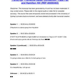 Fremantle Italian Connection Trade Fair and Hamilton Hill - Transcript