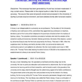 Serving the Needs of the Info Age - Transcript