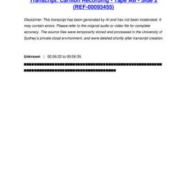 Carillon Recording - Tape AB - Side 2 - Transcript